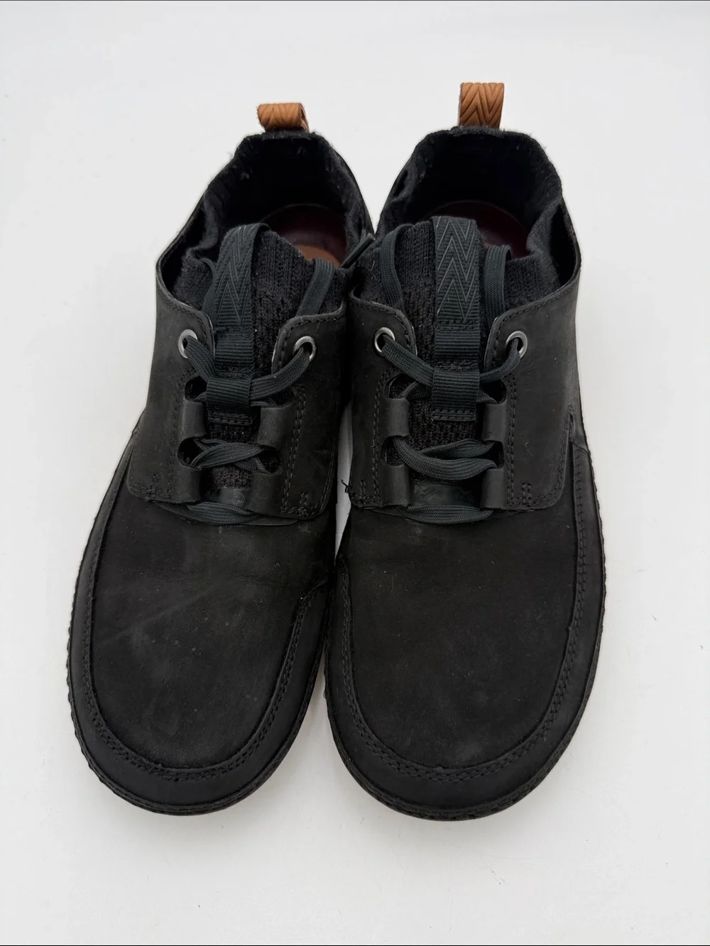 Clarks nature Men's Black Casual Lace-Up Shoes 8.5 leather upper casual office